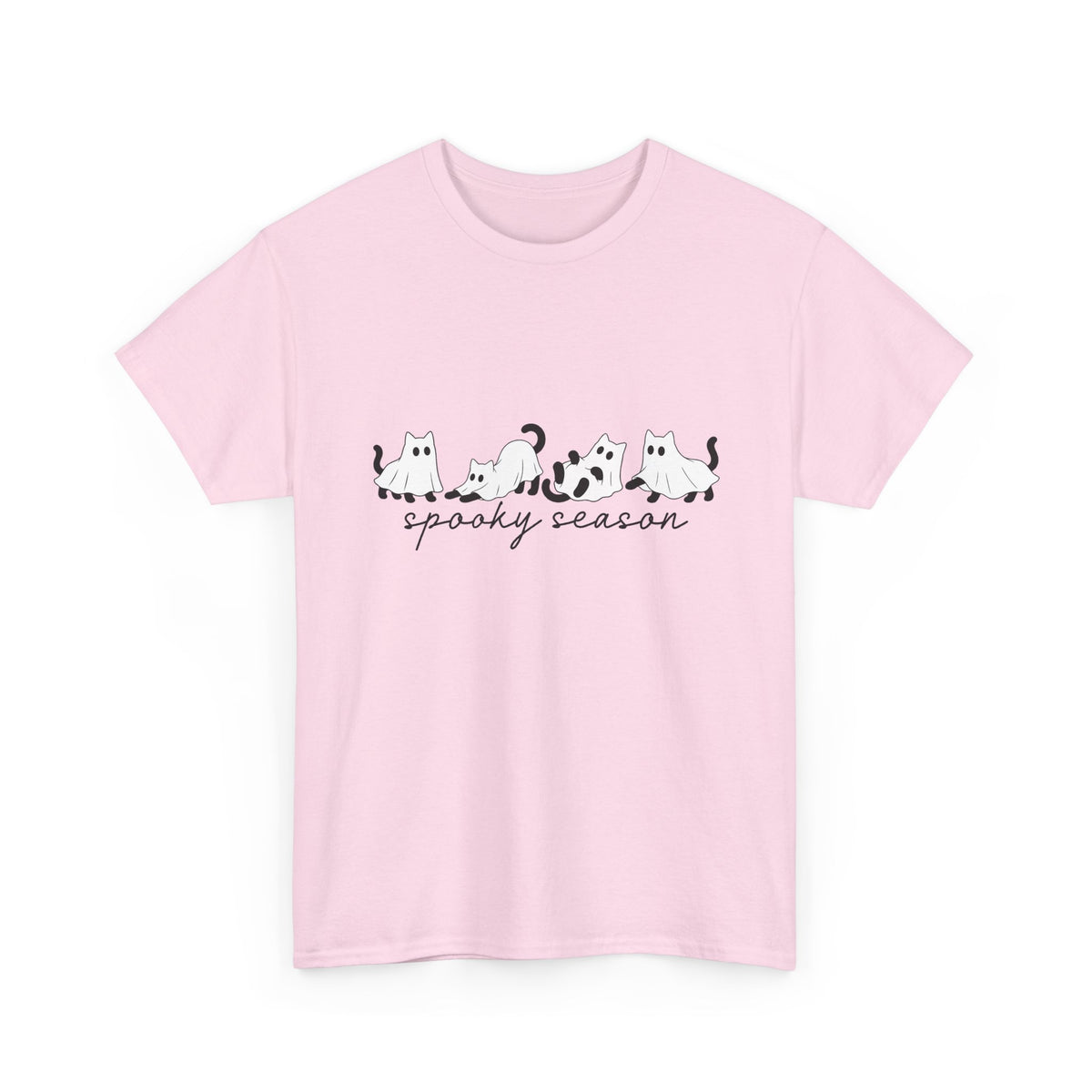 Spooky Season Cat Tee — Cute Ghost Cats "spooky season" Halloween Shirt