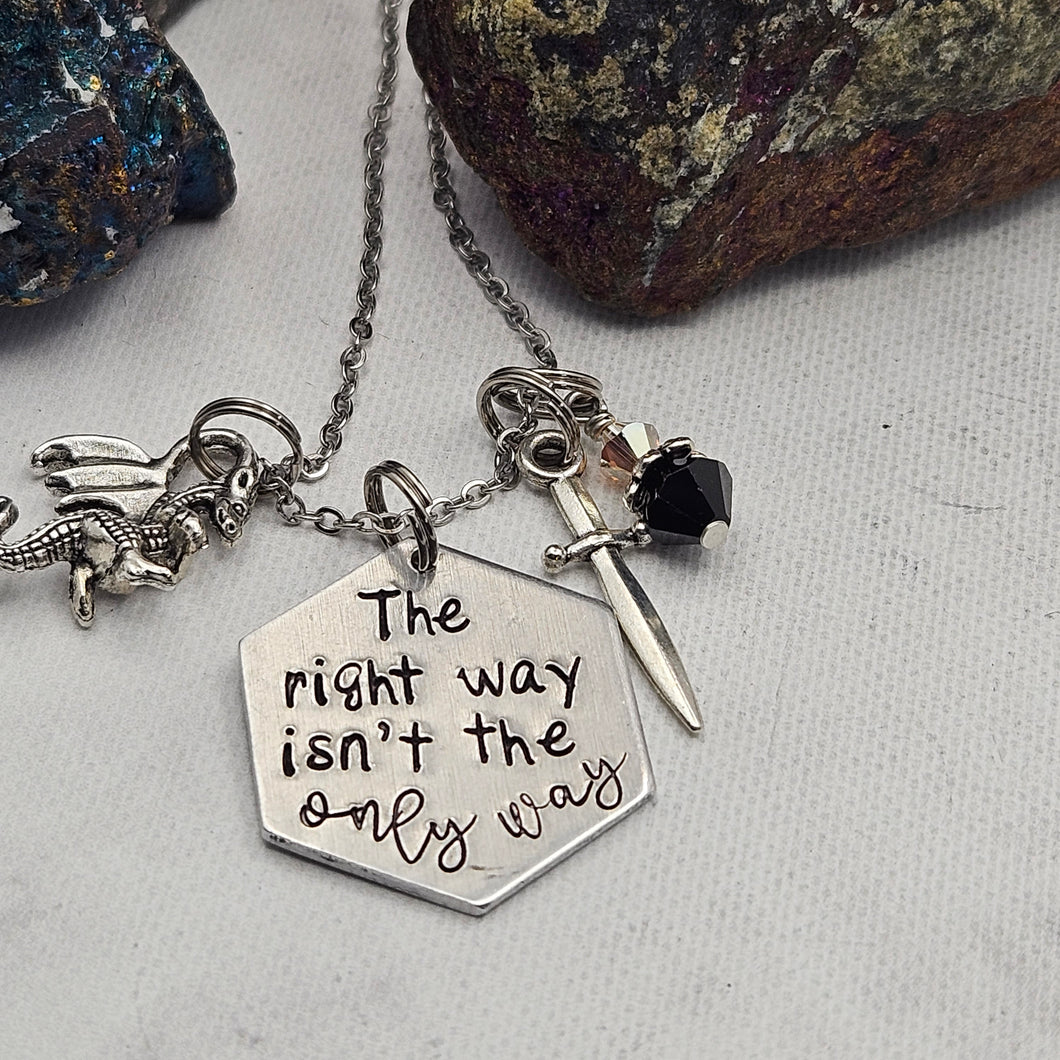 The right way isn't the only way - Charm Necklace