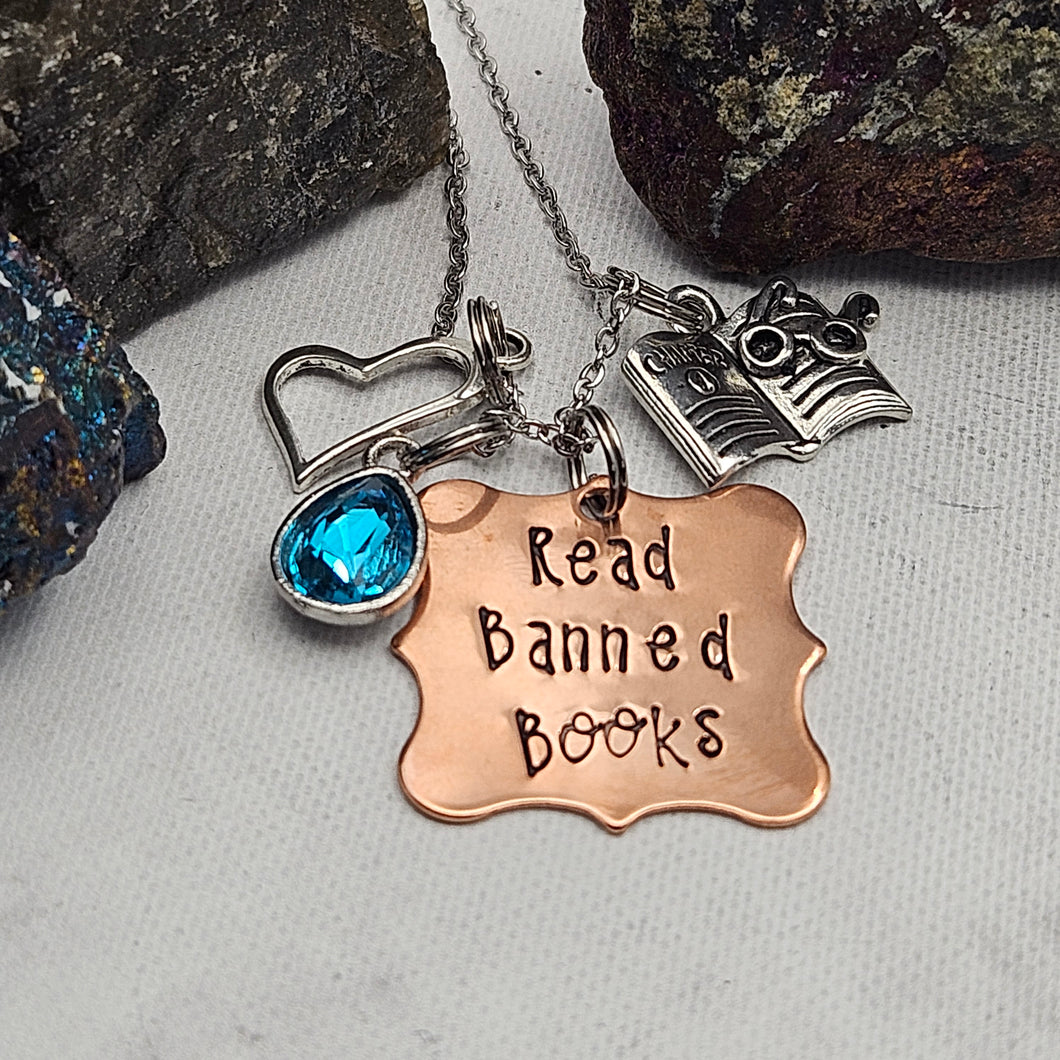 Read Banned Books - Charm Necklace