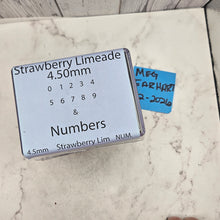 Strawberry Limeade 4.5mm Numbers  - Morando Destash