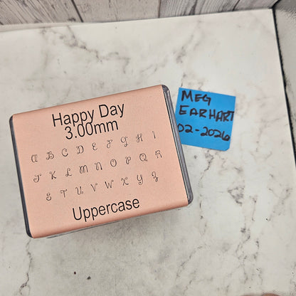 Happy Day 3mm upper case  - Morando Destash