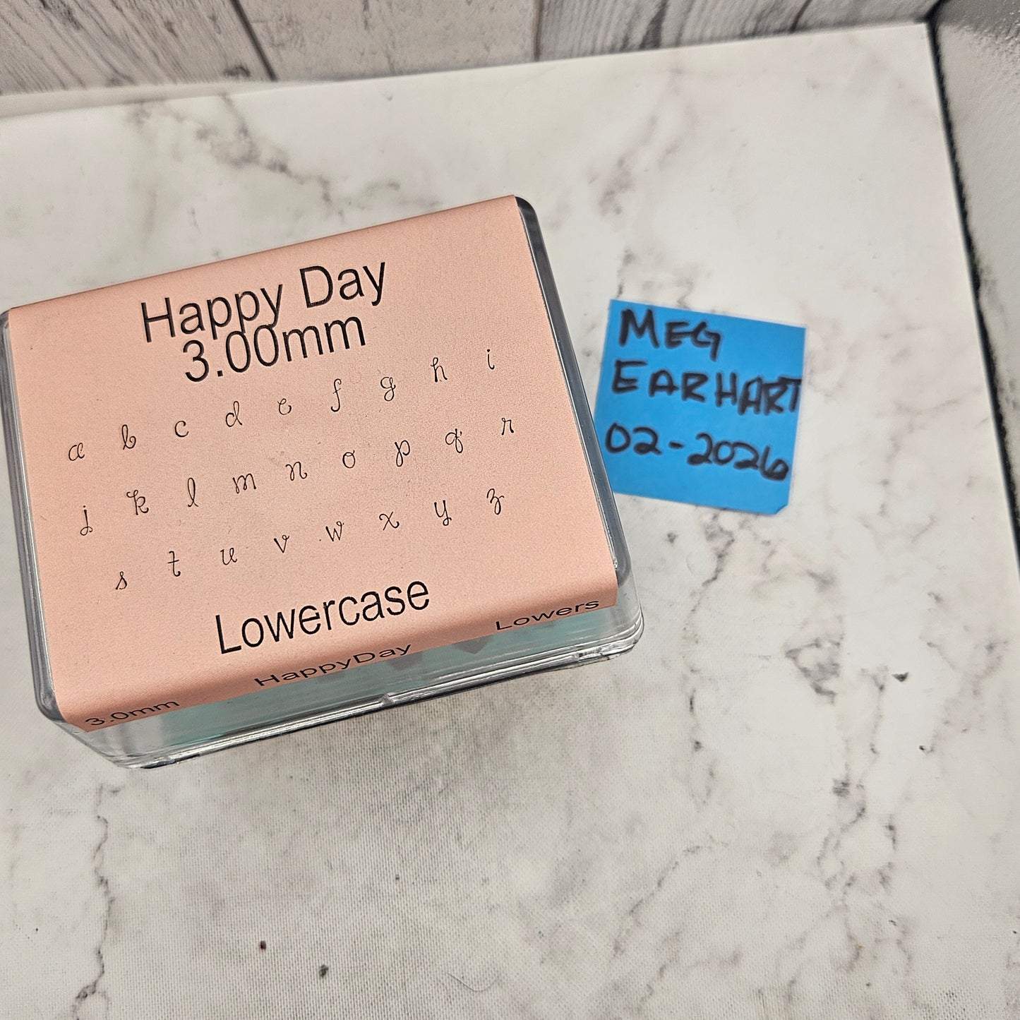 Happy Day 3mm lower case  - Morando Destash
