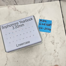 Sophomore Yearbook 3.0mm lower case  - Morando Destash
