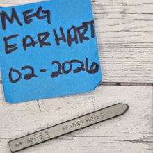 Feather #002  5.5mm Design Stamp - Font Fixation destash