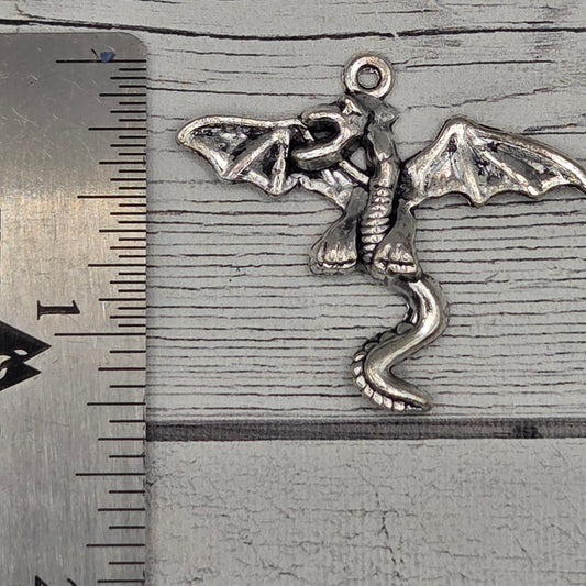 Wide Dragon Charm