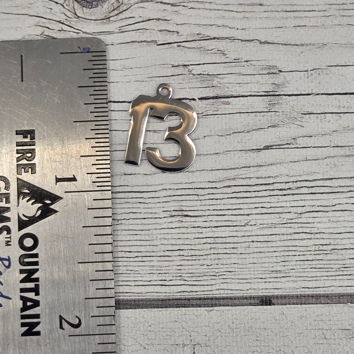 13 stainless steel charm - lot of 10