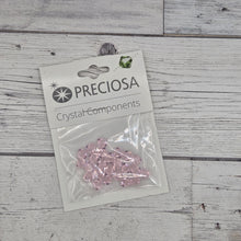 Pink Sapphire - 6mm bicone crystal bead -  Package of 24 Preciosa Crystal Bicone