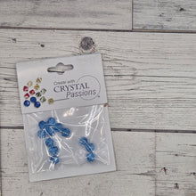 Cool Blue 6mm round crystal bead -  Package of 12 Crystal Passions Austrian Crystal Bicone