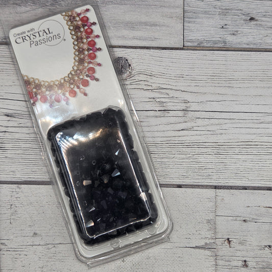 Jet - 6mm bicone crystal bead -  Package of 144 Crystal Passions Austrian Crystal Bicone