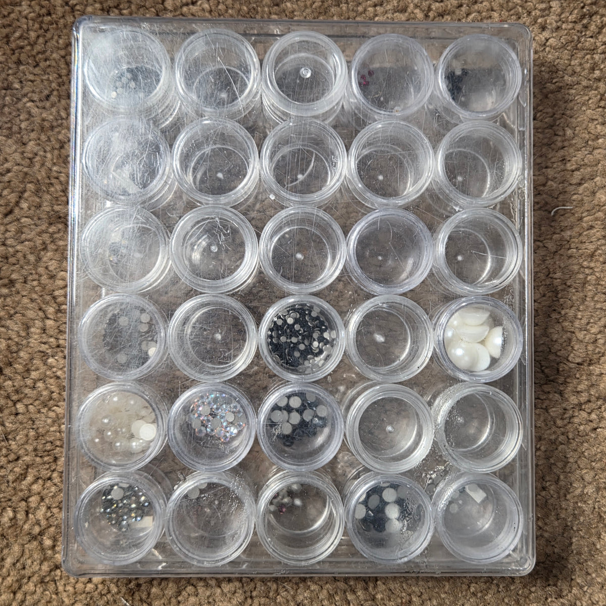 Flat Back Swarovski Crystals, pointed back crystals and storage box