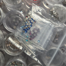 Flat Back Swarovski Crystals, pointed back crystals and storage box