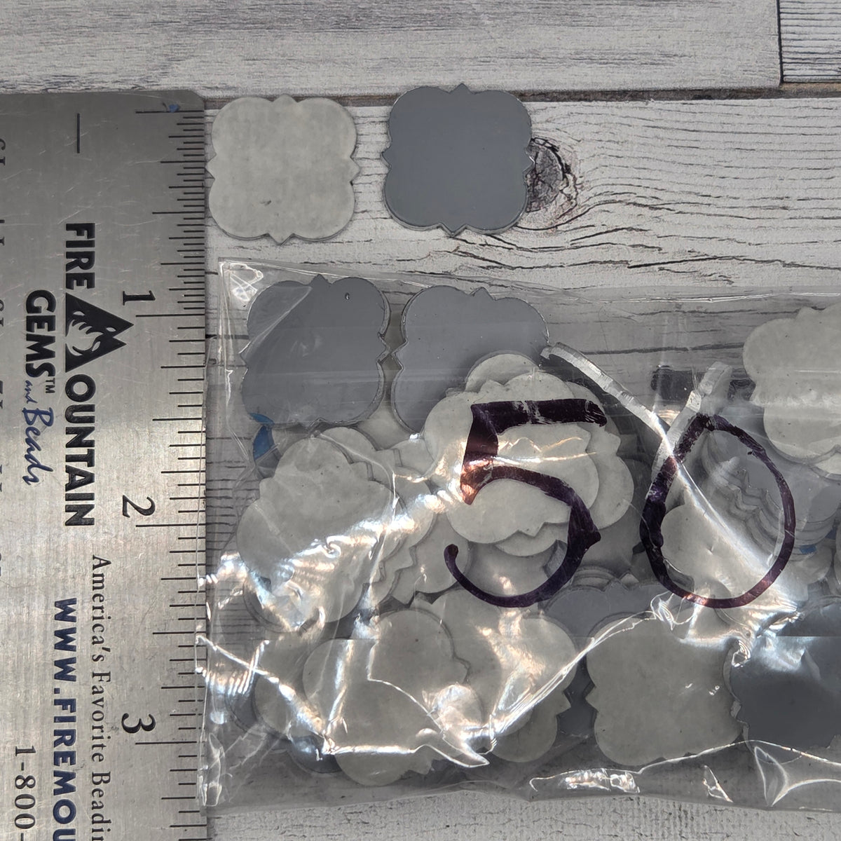 Aluminum plaque 3/4" 14ga  5 pieces