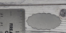 Scalloped oval  1 1/2" x 3/4"  14ga  5 pcs
