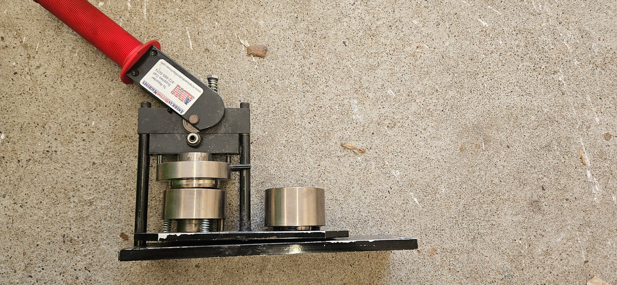 1.5" Tecre button Machine and cutter