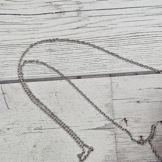 1.5 mm  stainless steel chain - 20" Hypo allergenic, tarnish resistant necklace
