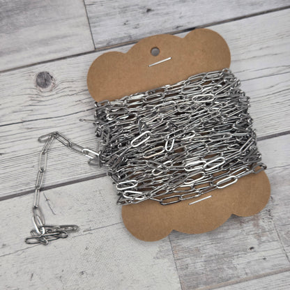 SPOOL paperclip chain - approx 25'
