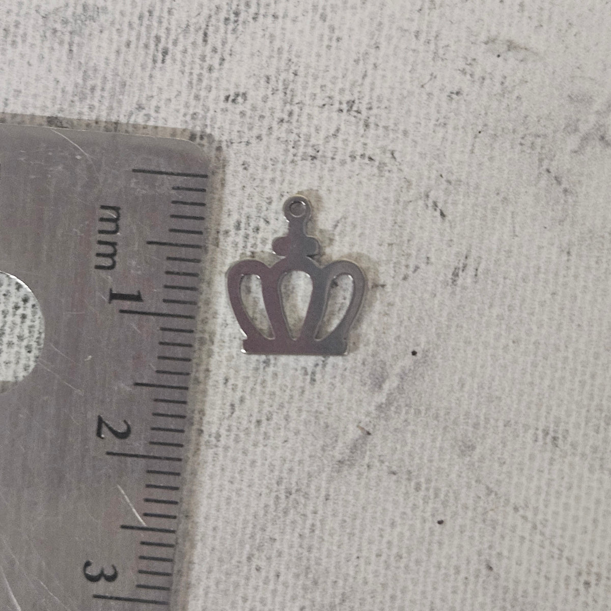 stainless steel tiny crown - lot of 5