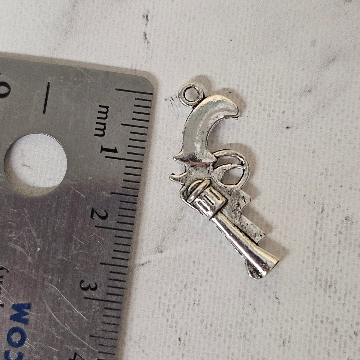 Large Pistol charm - lot of 5