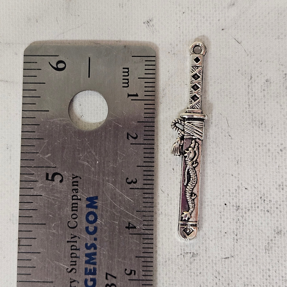 Samurai Sword Charm - lot of 5