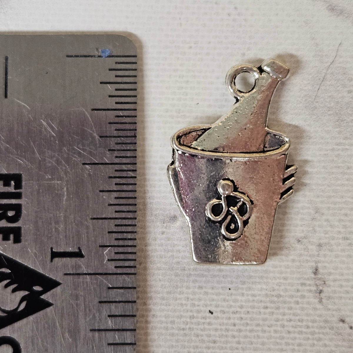 Wine Bucket charm - lot of 5