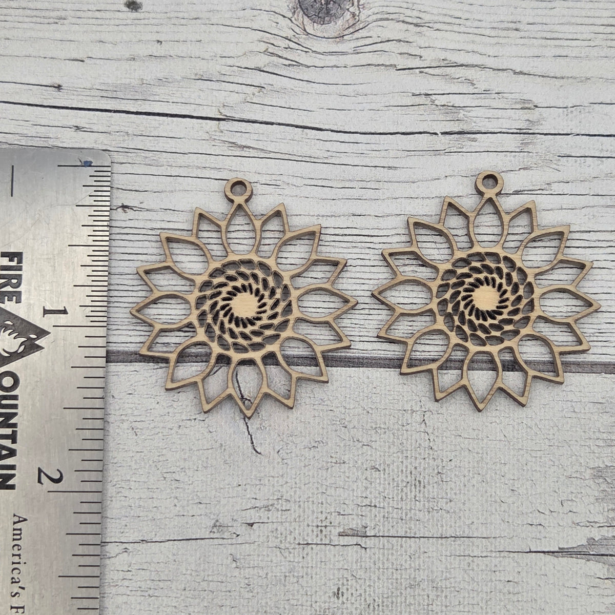 Sunflowers - Laser cut earring pair