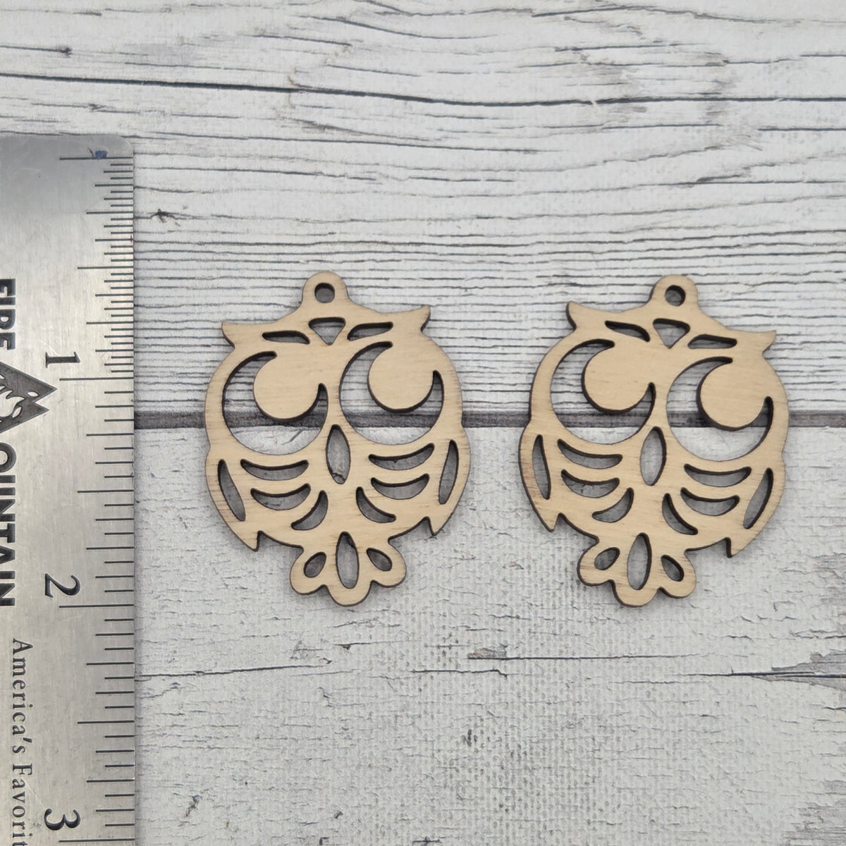 Owls - Laser cut earring pair