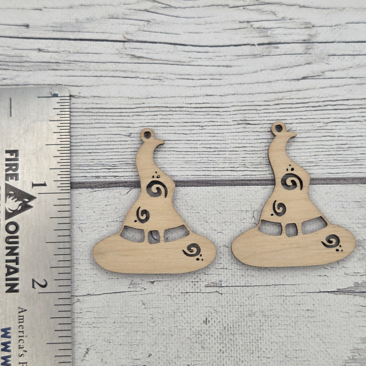 Witch hat - Laser cut earring pair
