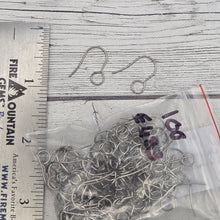 Earring wire - large hole - stainless steel