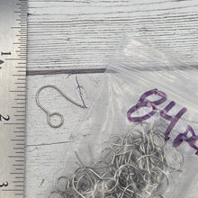 Earring wire - large hole - stainless steel