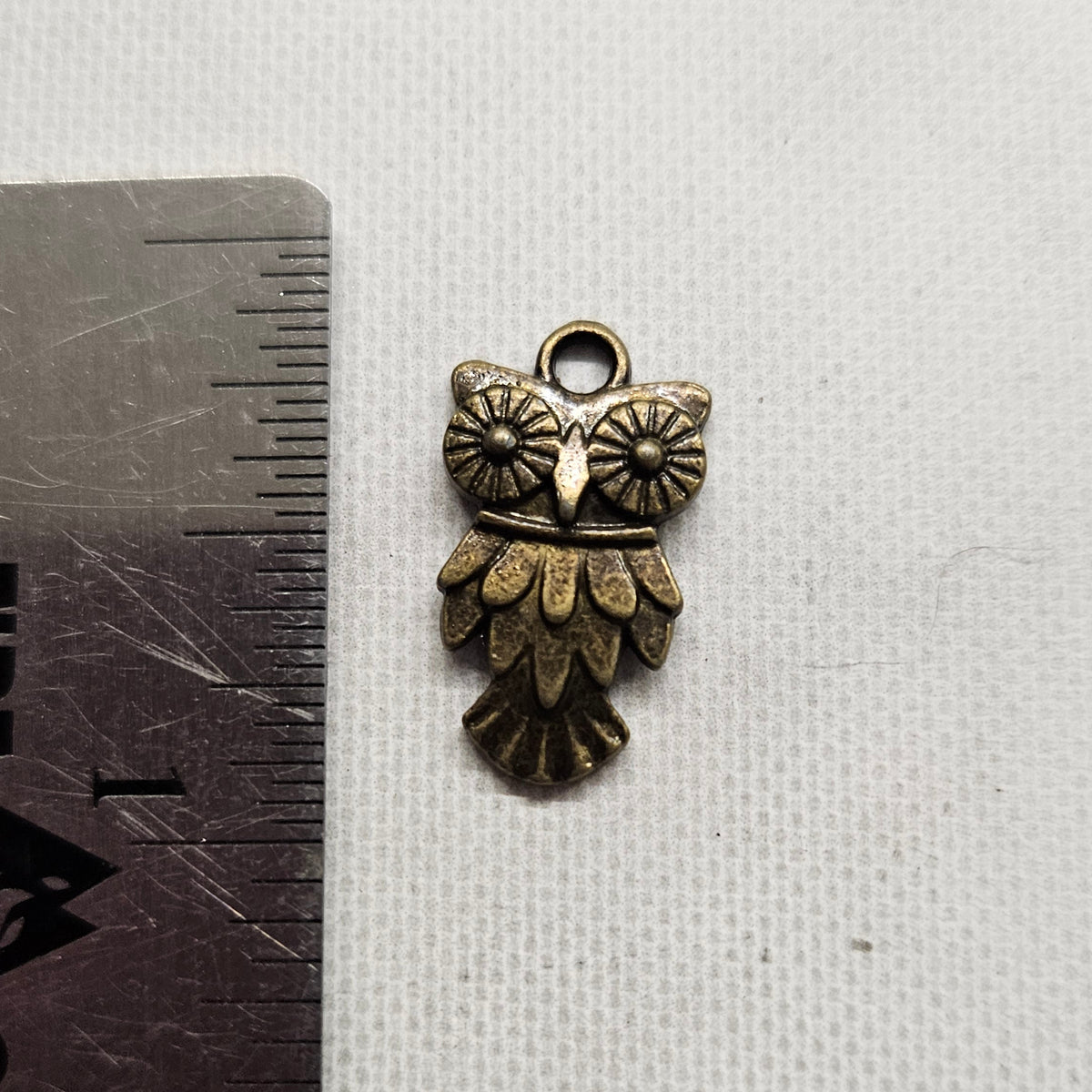 Owl Charm Bronze - lot of 5