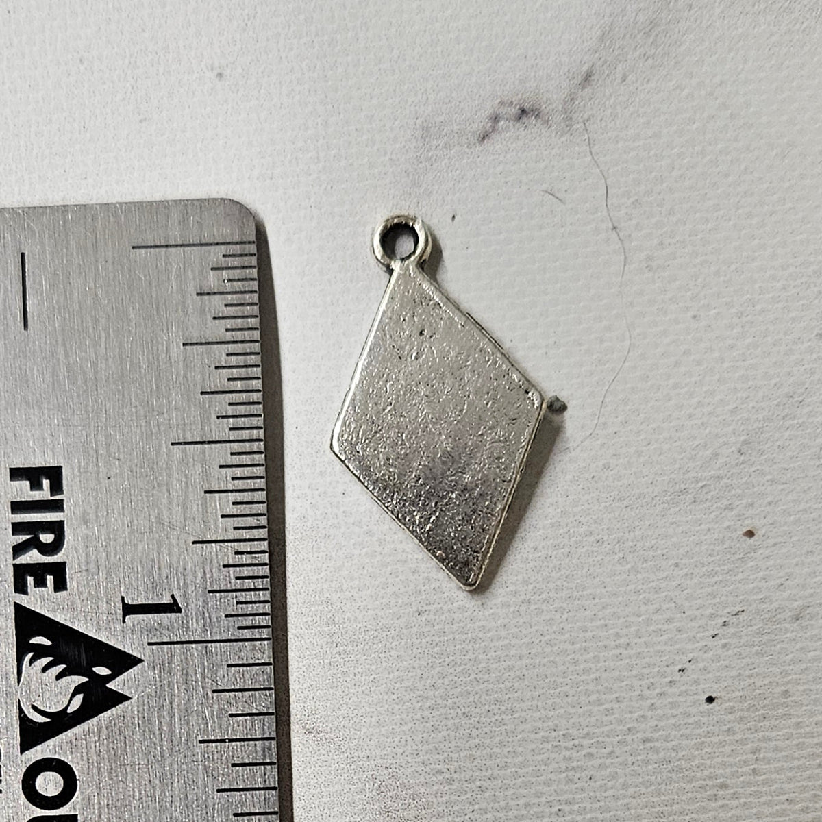 Diamond shaped charm - lot of 10