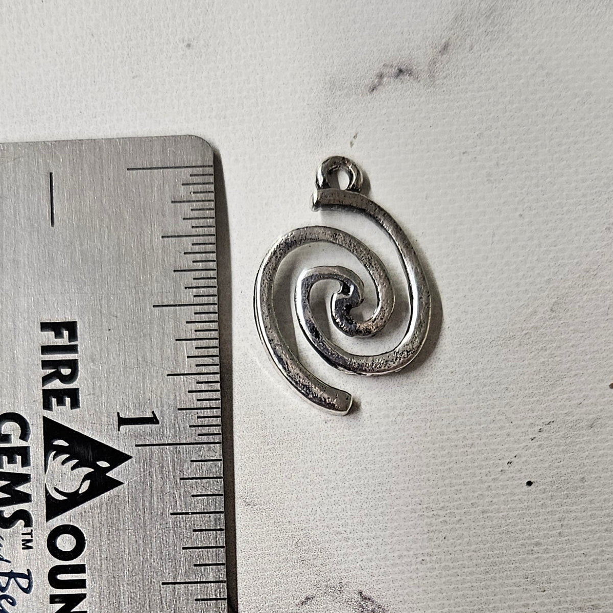 large Swirl Charm - lot of 5