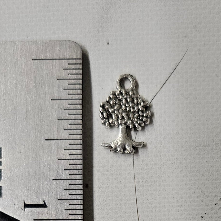 Tiny Tree Charm - lot of 10