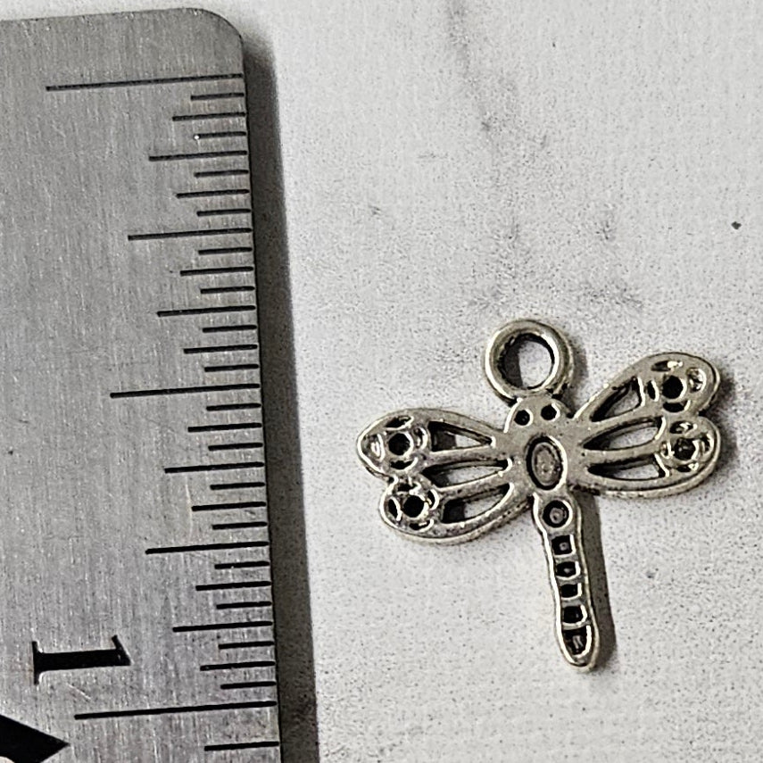 Simple Dragonfly Charm - lot of 10