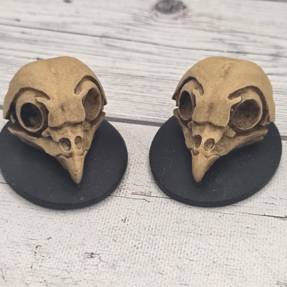 Resin cameo - Owl skull - lot of 2