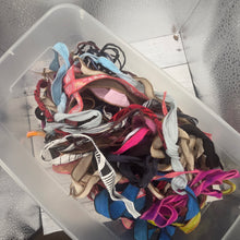 Silk ribbon and silk cord mix - 50 pieces