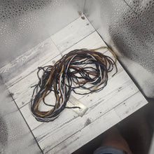 Silk ribbon and silk cord mix - 50 pieces