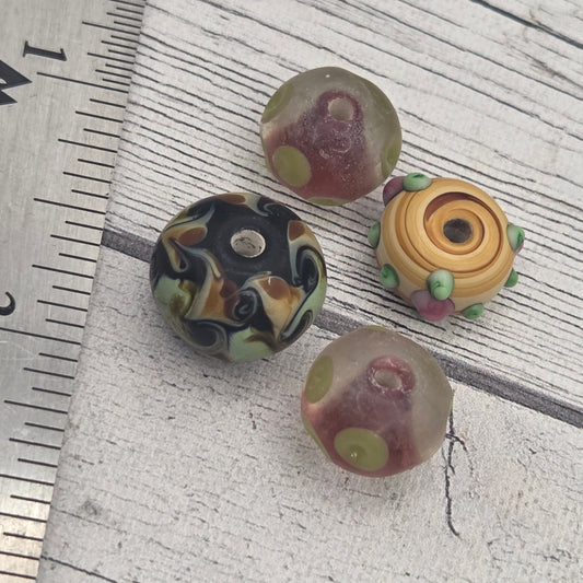 Lampwork glass beads - mixed batch
