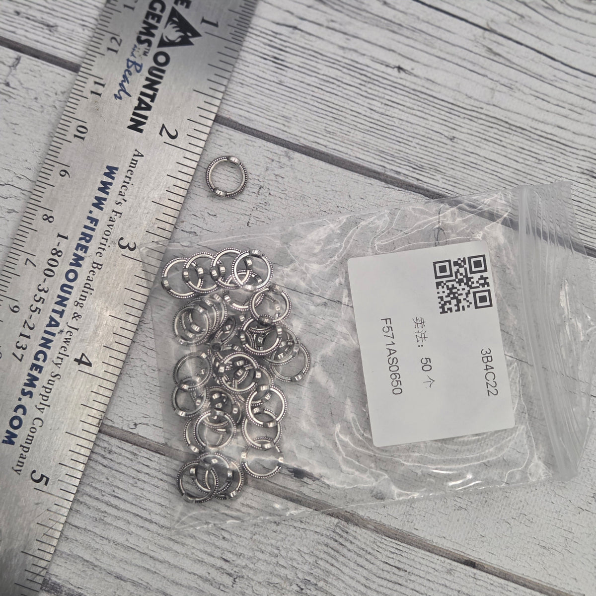 Bead frame - 6mm - lot of 30