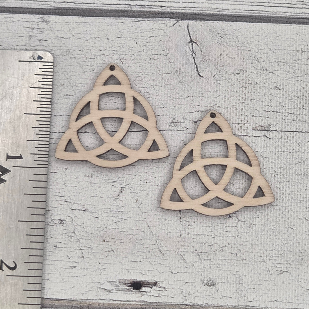 Triquetra - Laser cut earring pair