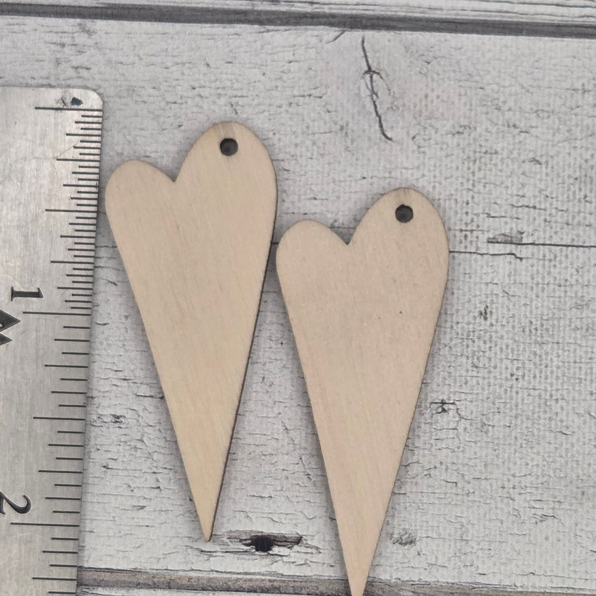 Heart - Laser cut earring pair