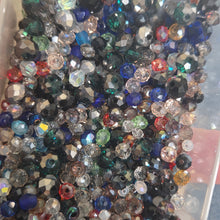 Large mix of 4mm and 3mm crystal and sparkly beads