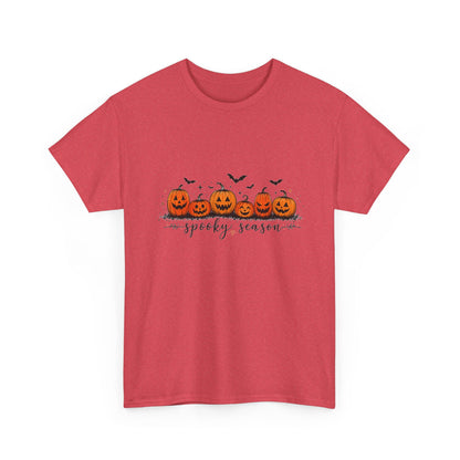 Spooky Season Pumpkin Tee — Cute Jack-o'-Lanterns & Bats Halloween T-Shirt