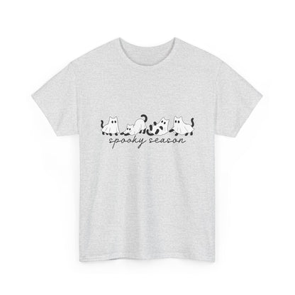 Spooky Season Cat Tee — Cute Ghost Cats "spooky season" Halloween Shirt