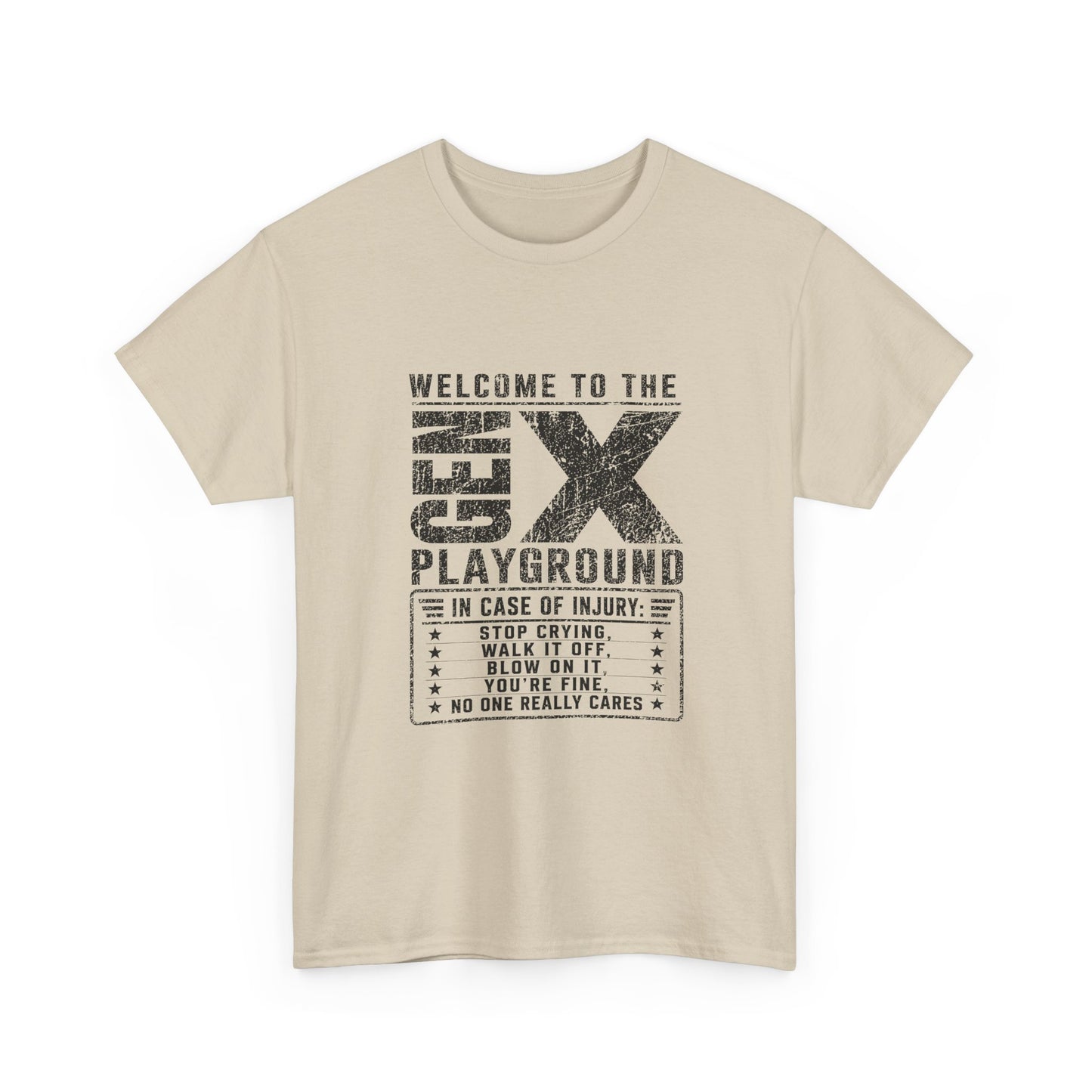 T-Shirt — 'Welcome to the Gen X Playground' Graphic Tee