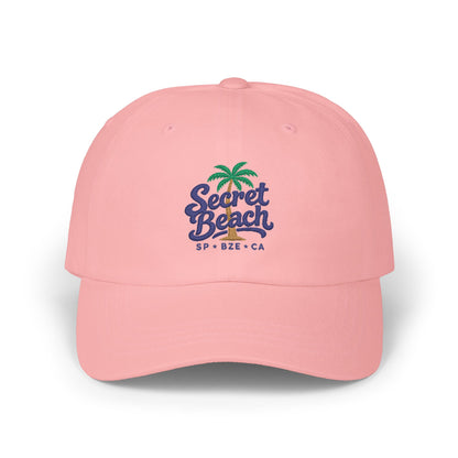 Secret Beach Dad Cap – Embroidered Palm Tree Baseball Hat
