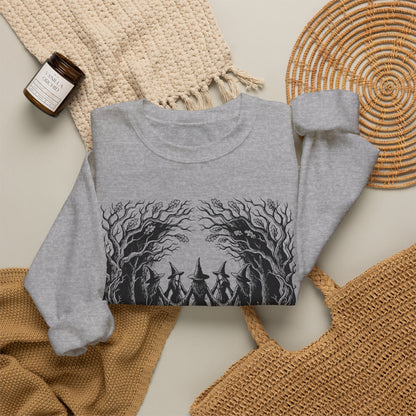 Witch Circle Crewneck Sweatshirt — "God Forbid Women Have Hobbies" Graphic