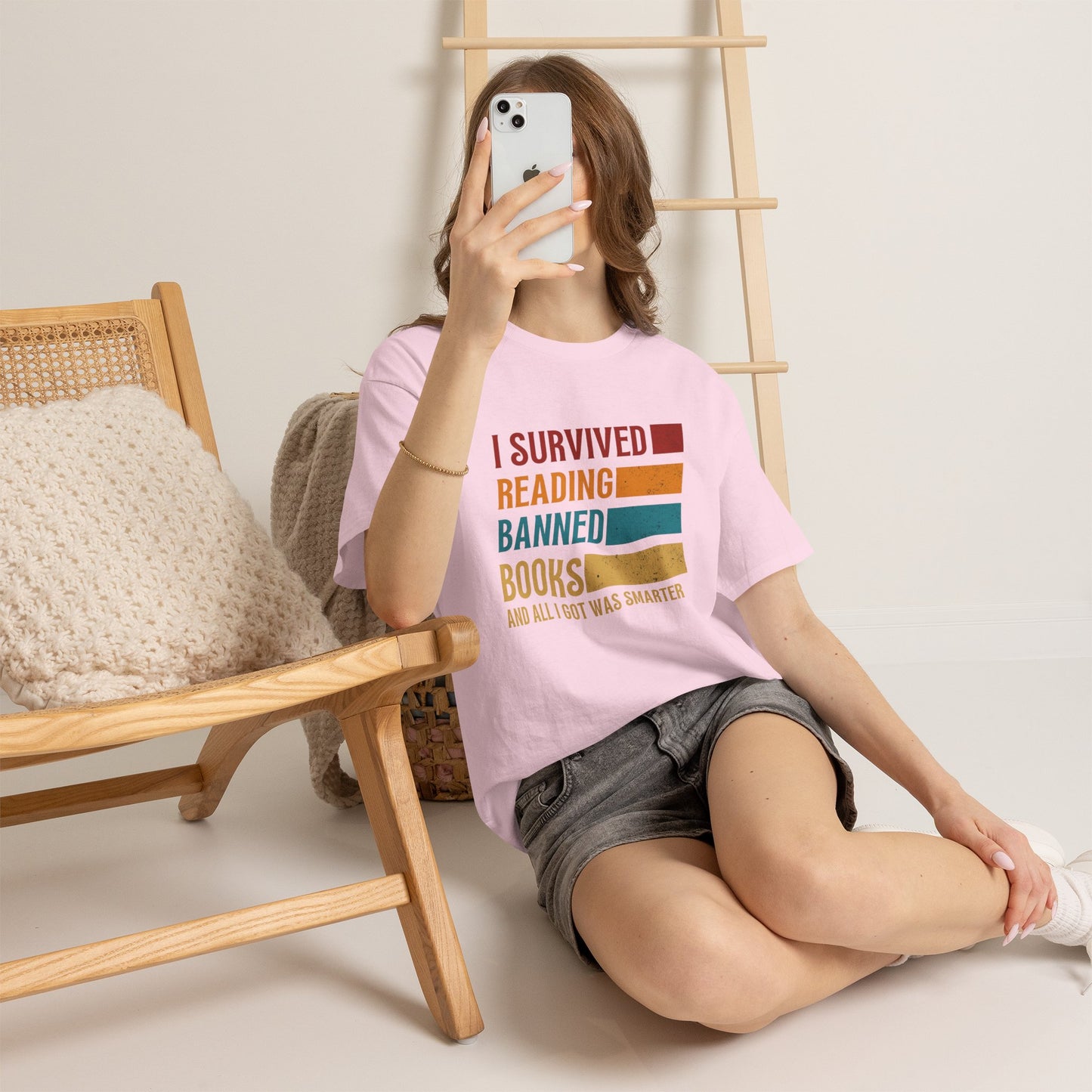 I Survived Reading Banned Books T-Shirt — Funny Reader Freedom Tee