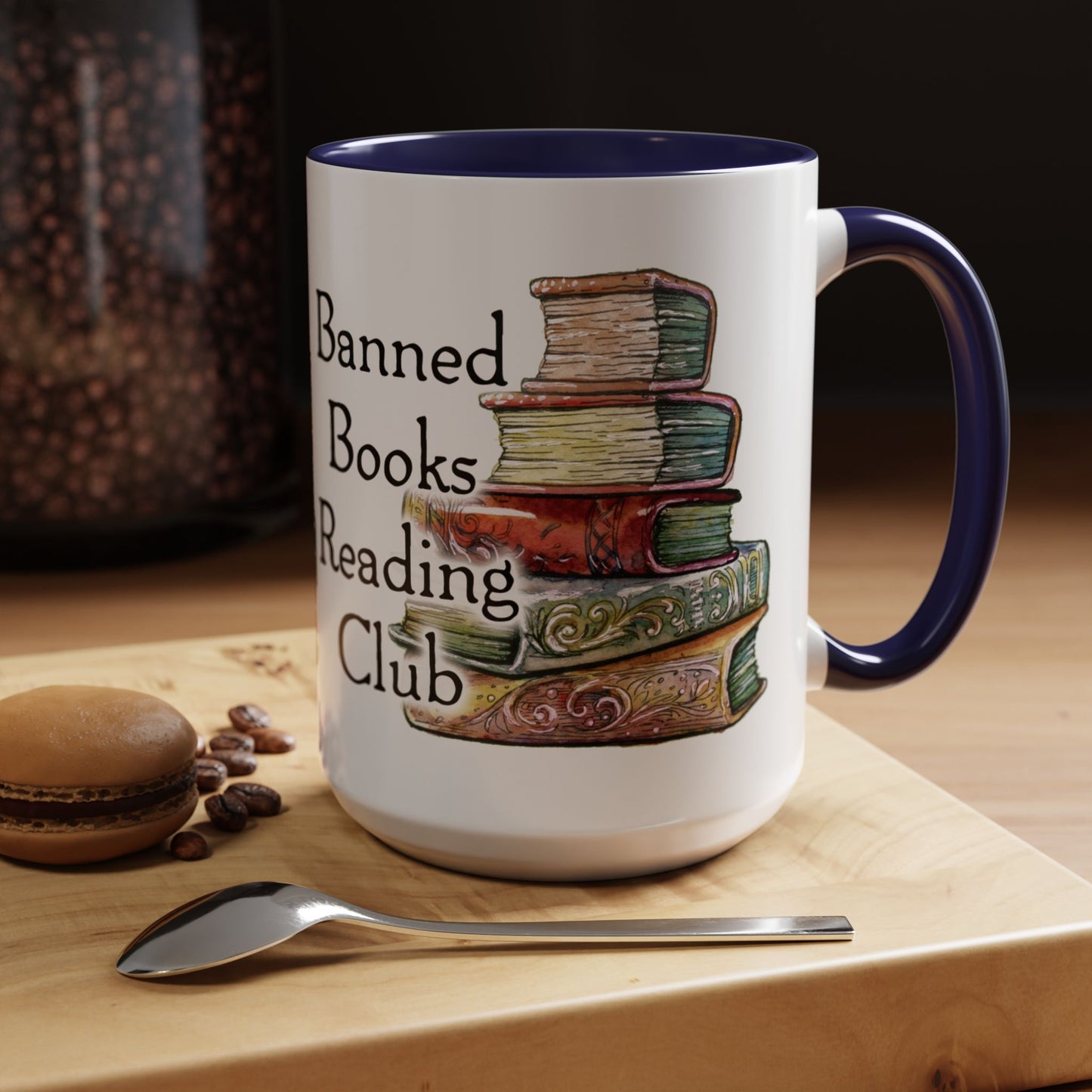Banned Books Reading Club - Accent Coffee Mug (11, 15oz)