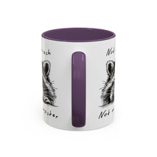 Not My Trash Not My Dumpster Raccoon Accent Coffee Mug